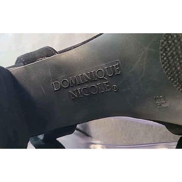 Black Chunky Heels – Women’s 9M –Ankle Strap Sandals – Goth Festival GUC - Picture 9 of 11